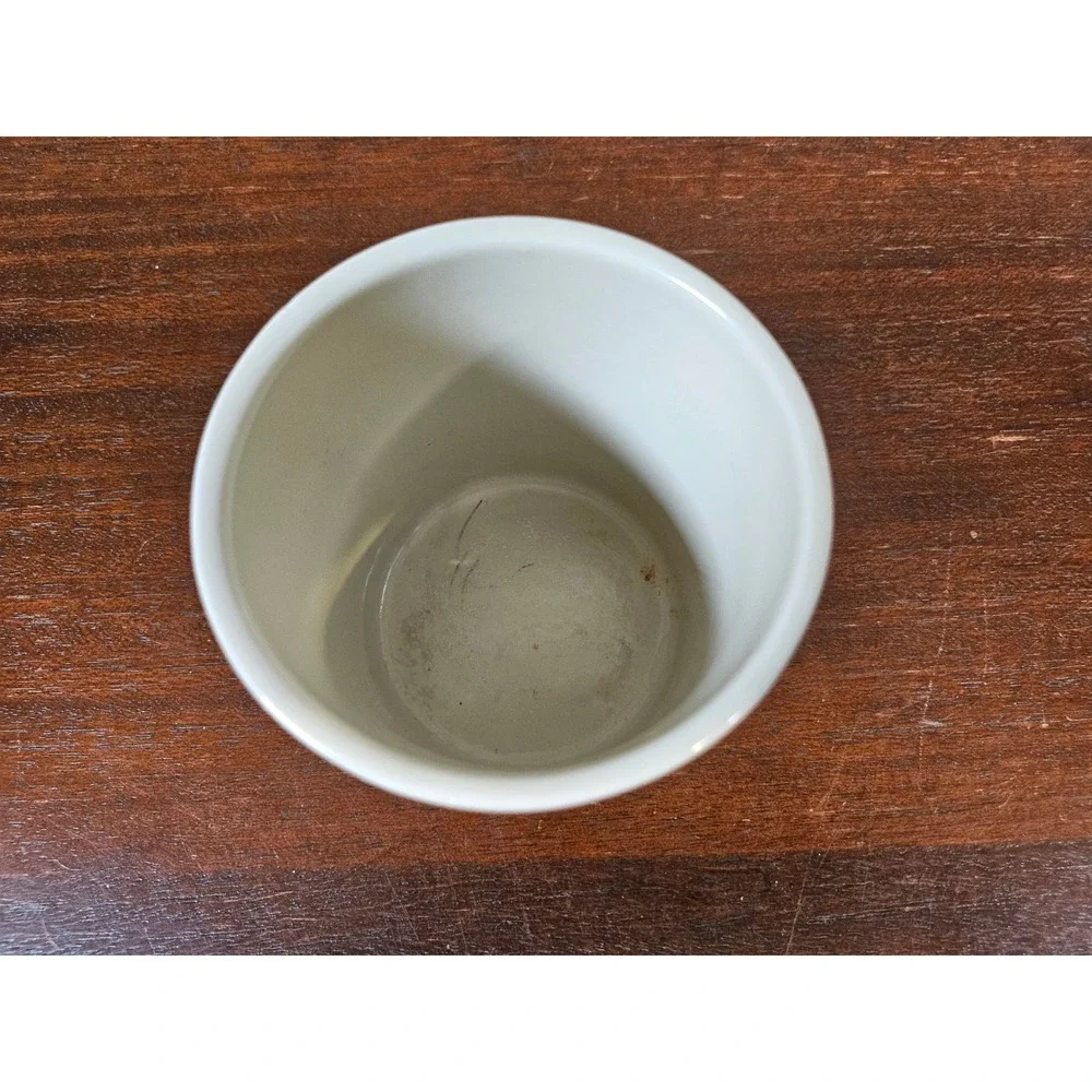 Smucker's Ceramic Crock Small Cream Ribbed Fruit Graphic 31882
